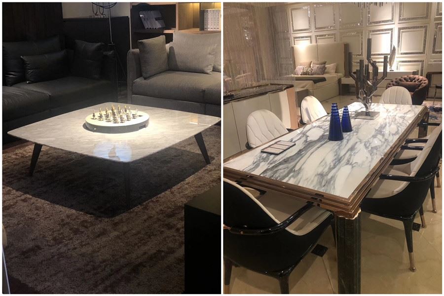 circular granite table top
